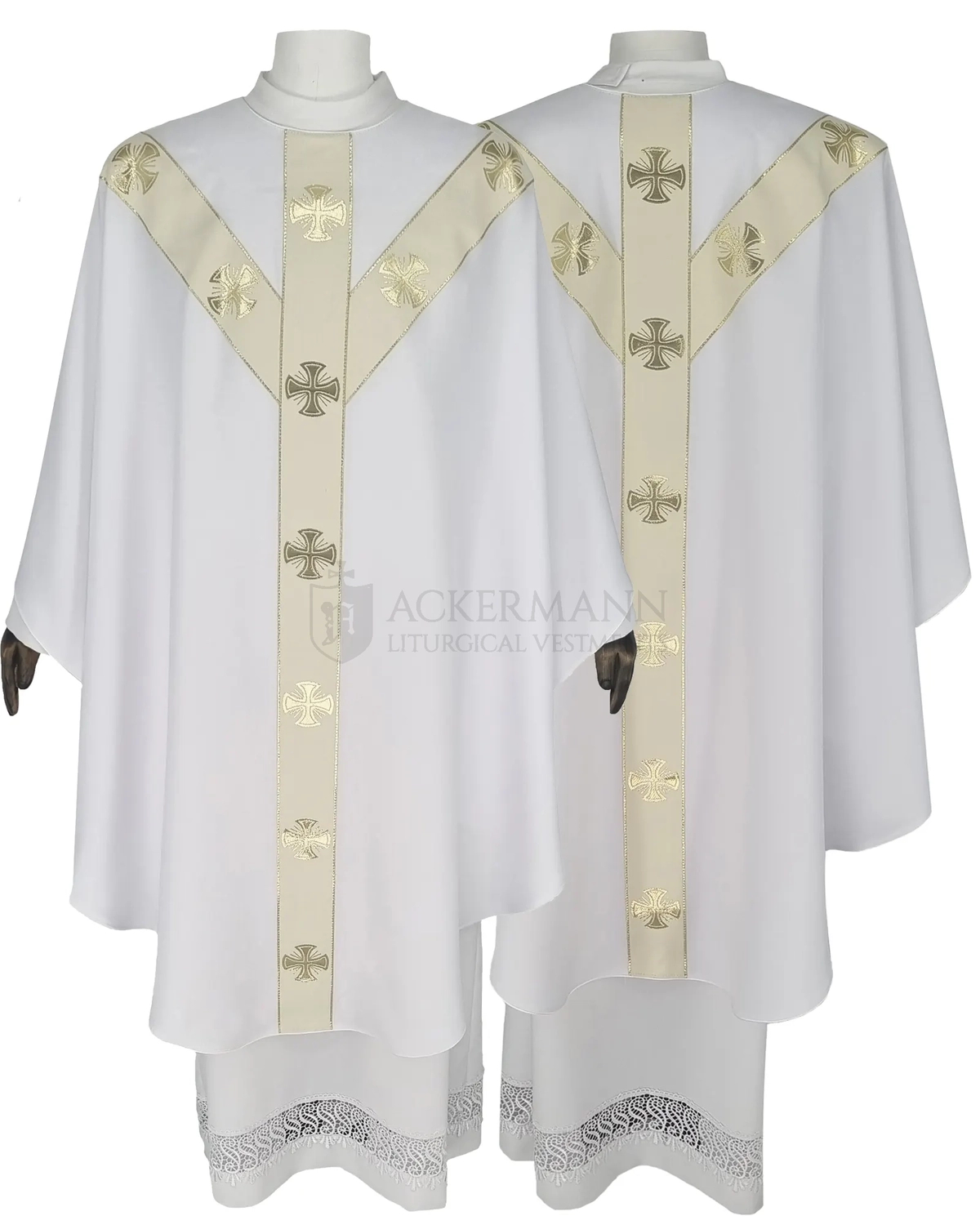 Semi Gothic Chasuble "Maltese Crosses" model 104, size L